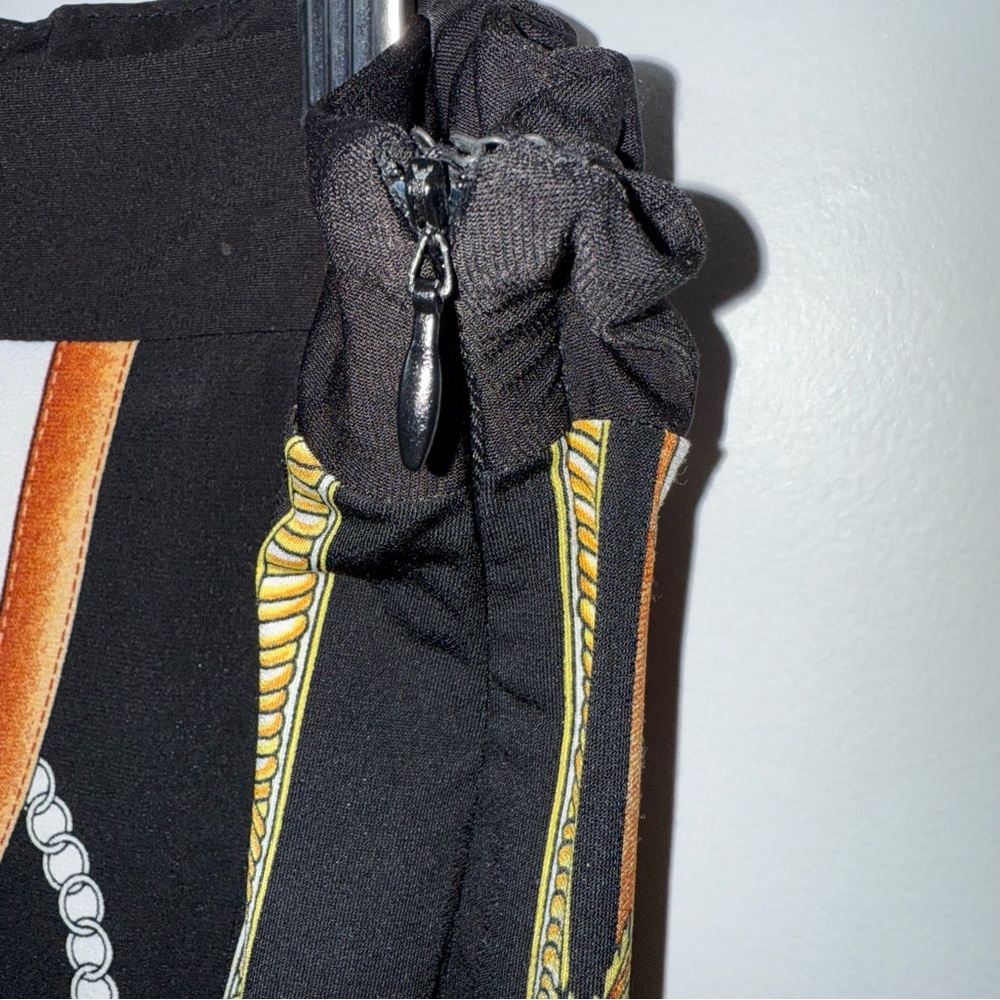 Carmen Marc Valvo Black Maxi Pencil Skirt w/ Elastic Waist - Picture 4 of 5